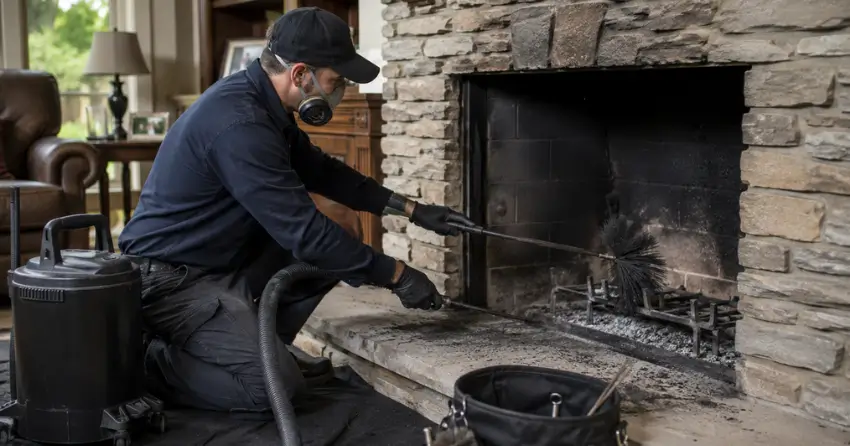 smoke odour inspection fireplace sweeper Ontario visit