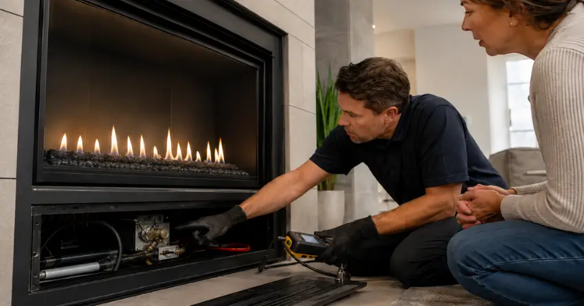 fix my gas fireplace diagnostic sequence homeowner consultation