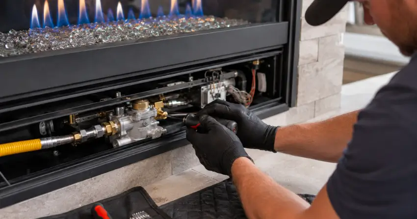 gas fireplace servicing component and parts check Ontario