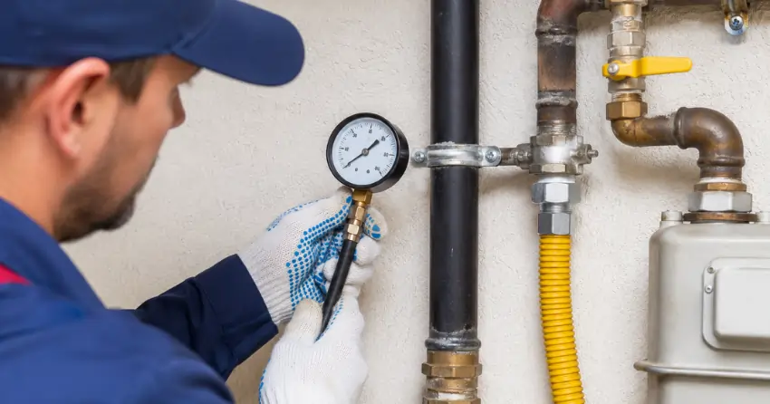 gas leak detection pressure testing residential gas system Ontario