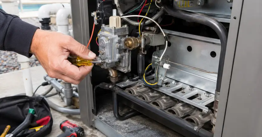 gas valve and ignition pool heater repair Ontario