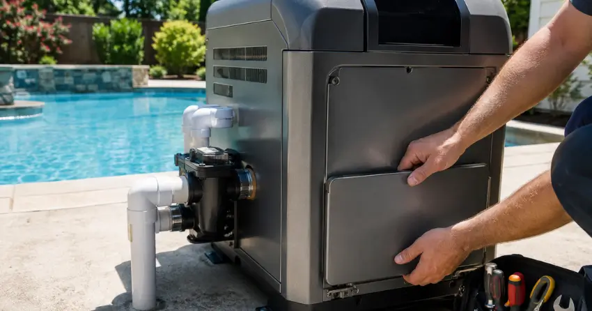 pool heater services near me completed repair Ontario